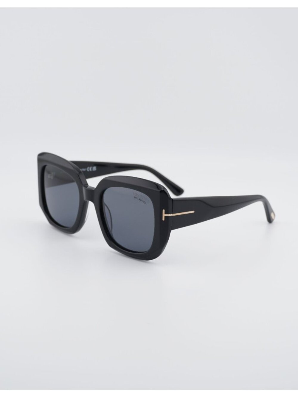 Tom Ford Carla-02 FT1220 01D Square Sunglasses - Black / Smoke